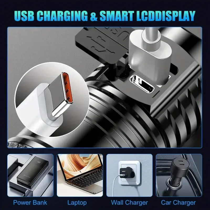 Powerful LED Flashlight Batter - Outdoor Lighting Battery Powered avis et prix
