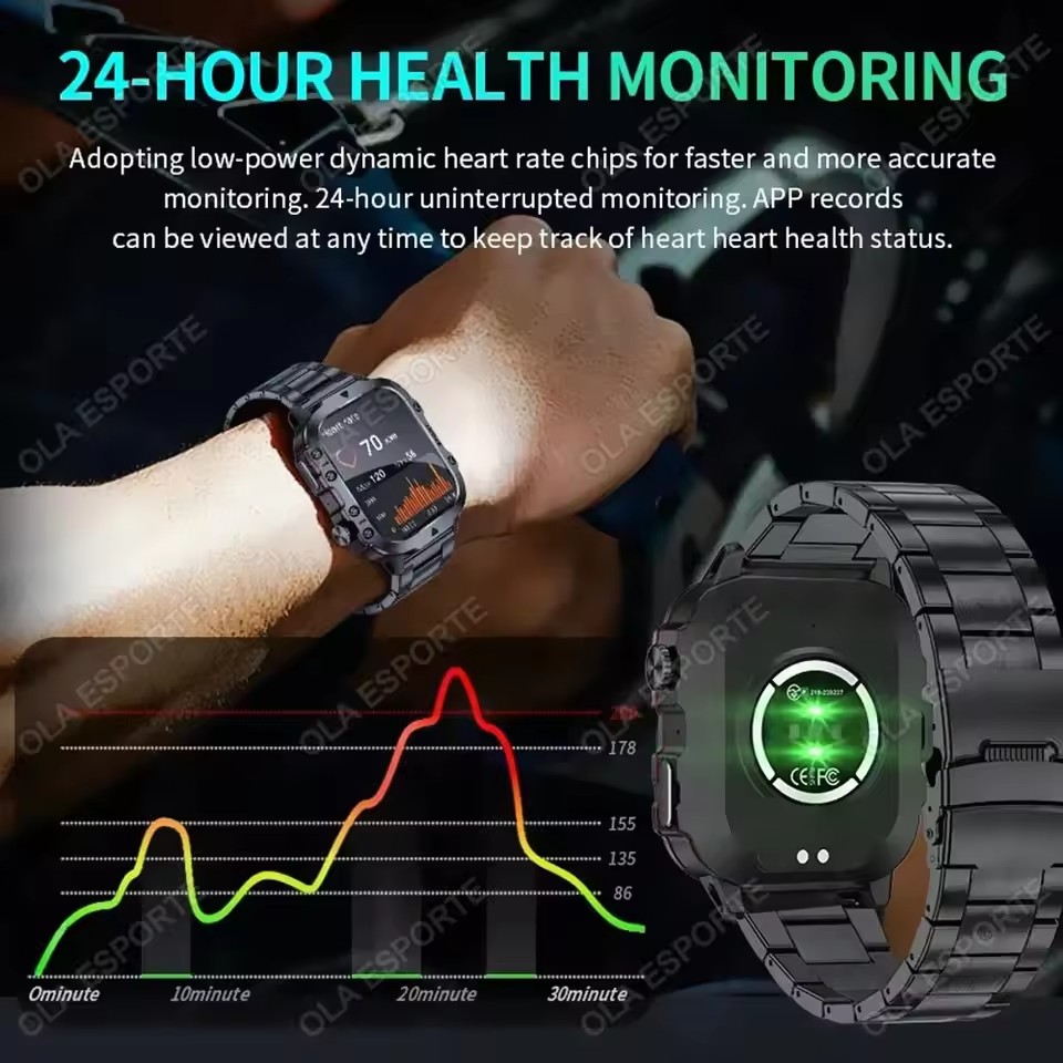2026 New Military Smart Watch  - Outdoor Lighting Zones avis et prix