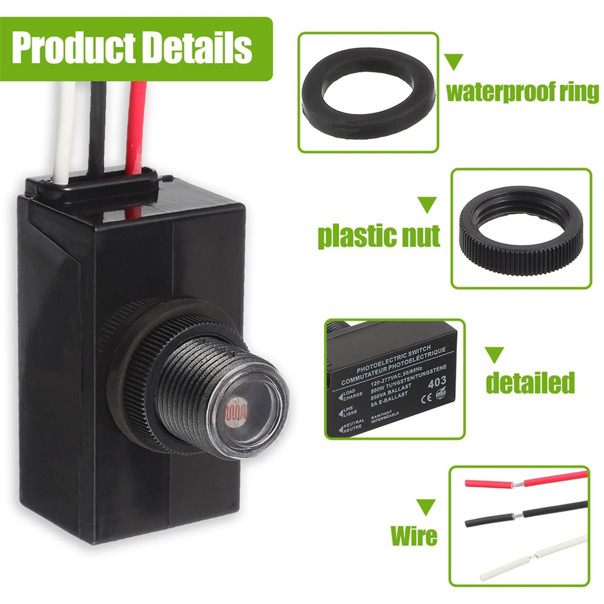 ABNJ Dusk to Dawn Sensor for O - Outdoor Lighting Dusk To Dawn avis et prix