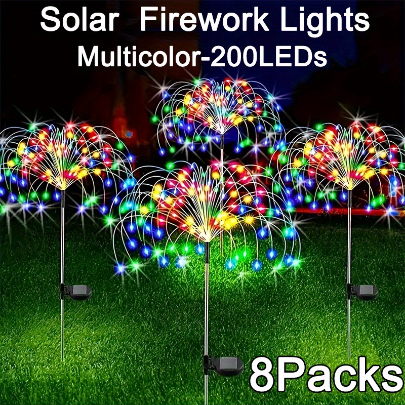 8-Mode Solar Firework Lights w - Outdoor Lighting In Photography avis et prix
