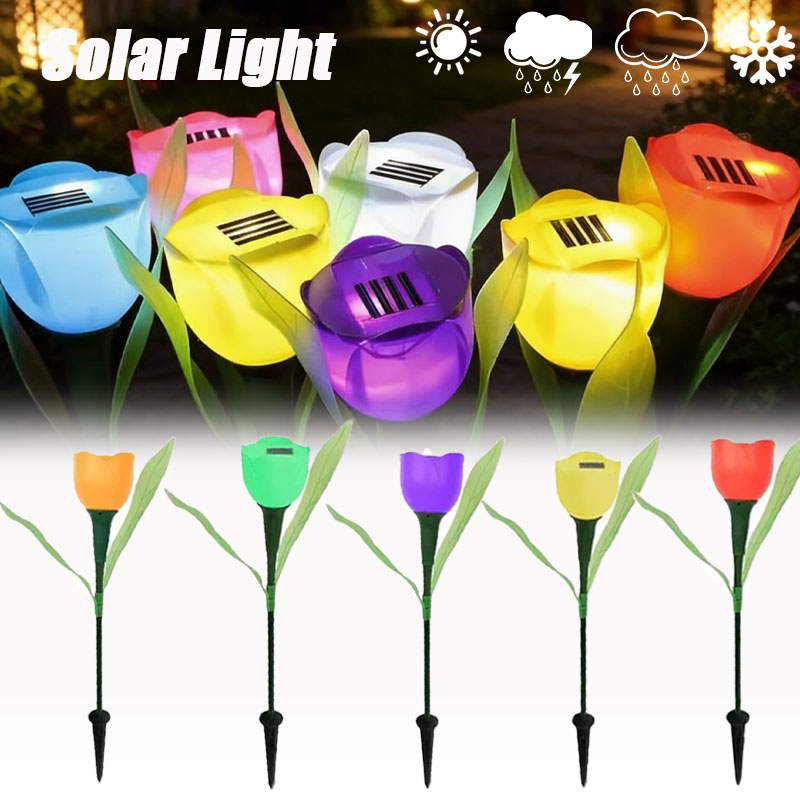 1-10PCS Solar Powered Tulip Gr - Outdoor Lighting Yard Stakes avis et prix