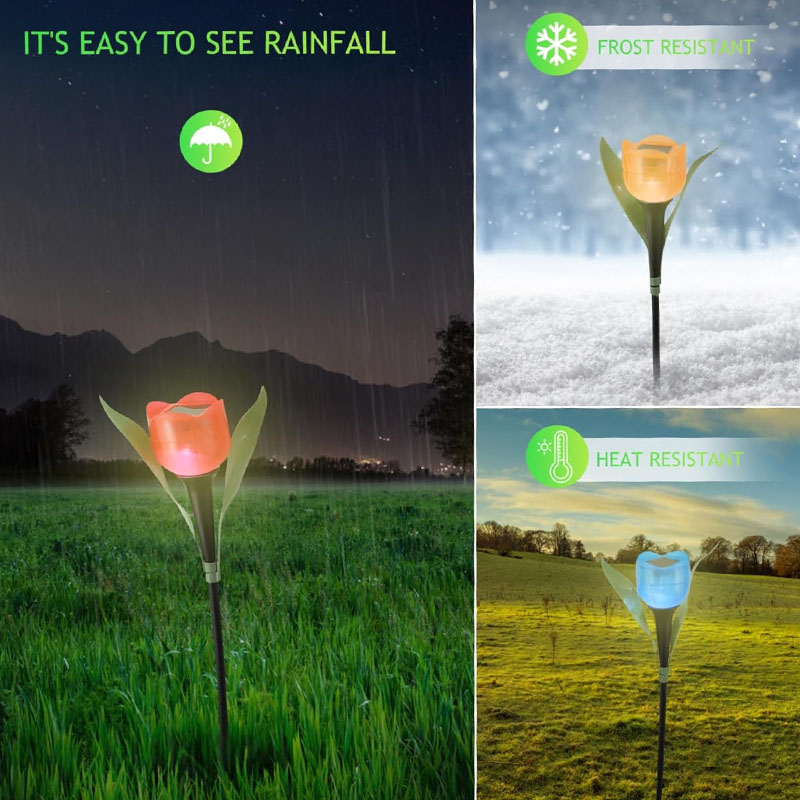 1-10PCS Solar Powered Tulip Gr - Outdoor Lighting Yard Stakes avis et prix