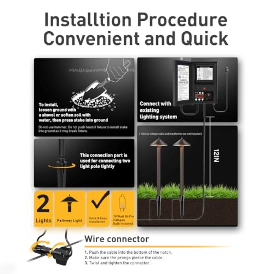 Malibu Low Voltage Pathway Lig - Outdoor Lighting Bronze avis et prix