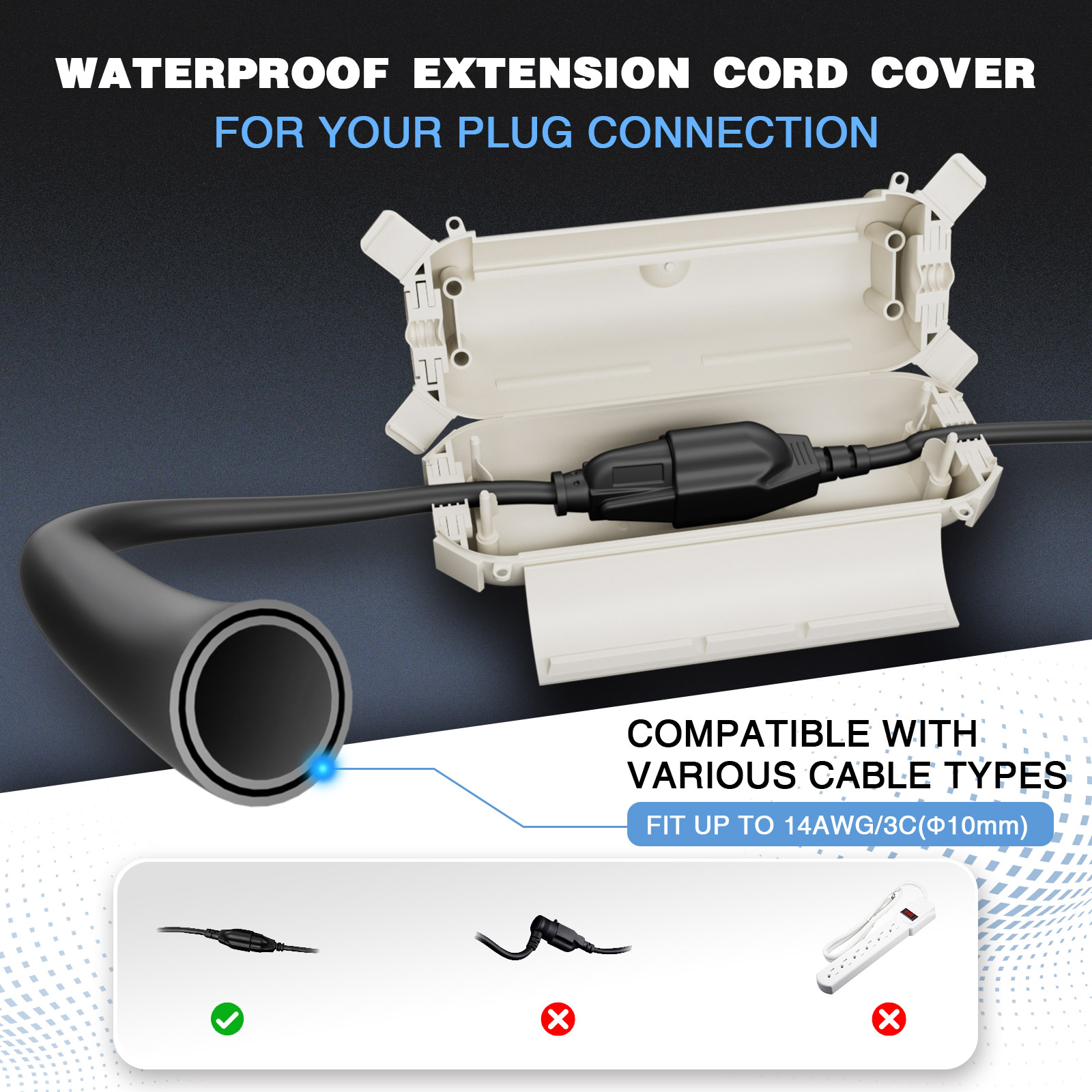 2 Pack Waterproof Outdoor Conn - Outdoor Lighting Electrical Box avis et prix
