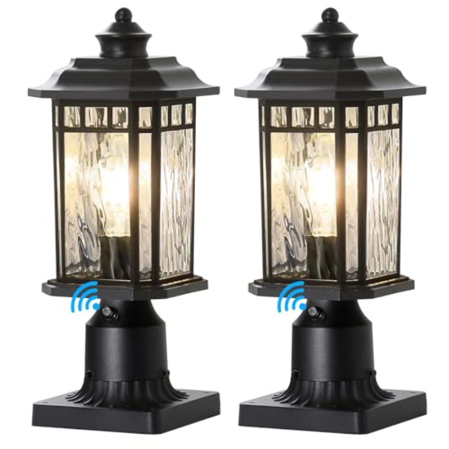 2 Pack Outdoor Post Lights, Du - Outdoor Lighting Dusk To Dawn avis et prix