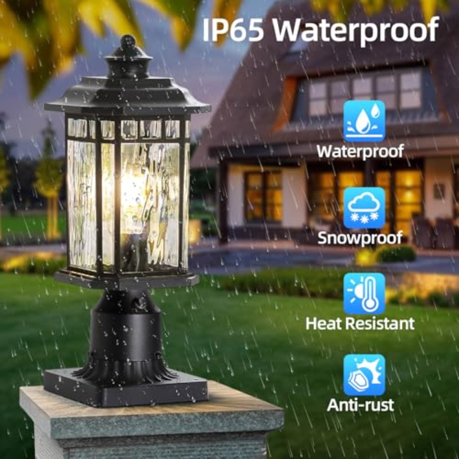 2 Pack Outdoor Post Lights, Du - Outdoor Lighting Dusk To Dawn avis et prix