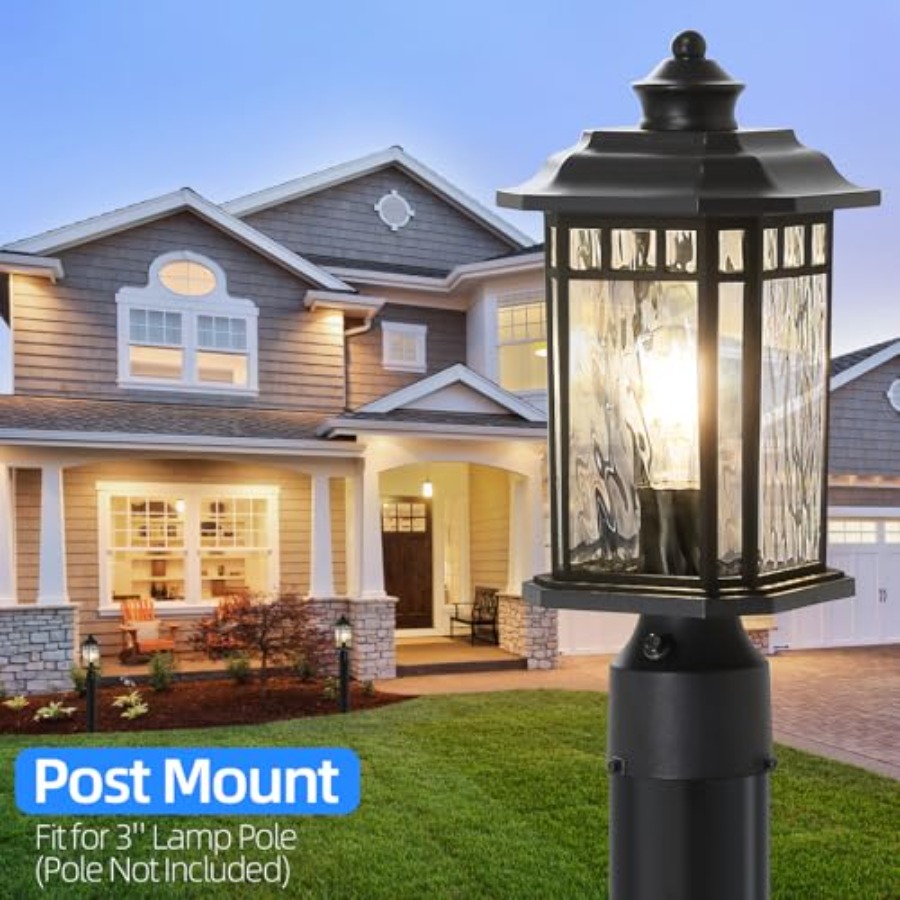 2 Pack Outdoor Post Lights, Du - Outdoor Lighting Dusk To Dawn avis et prix