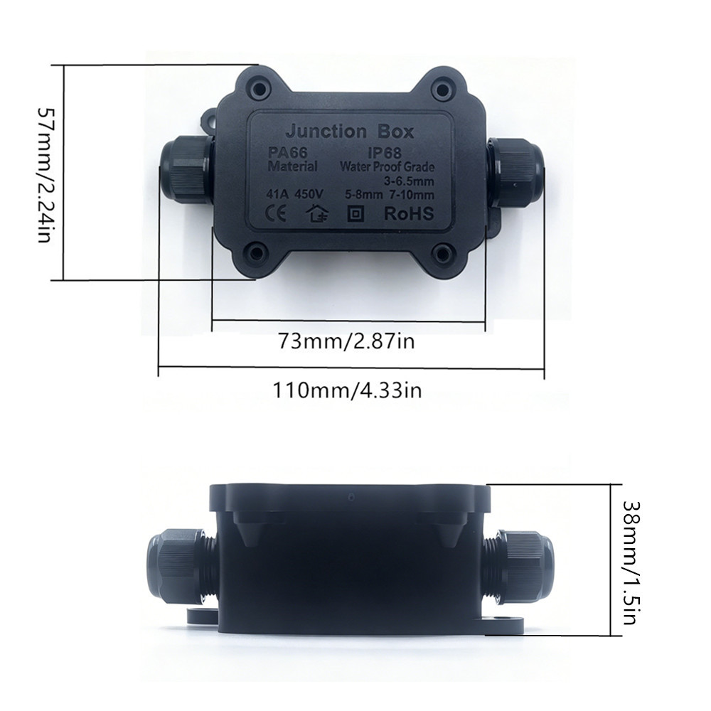 IP68 Waterproof Junction Box 2 - Outdoor Lighting Electrical Box avis et prix