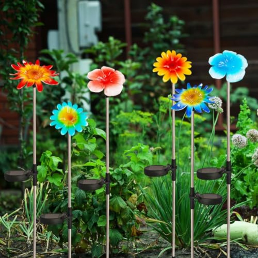 6 Pack Solar Garden Lights Out - Outdoor Lighting Yard Stakes avis et prix