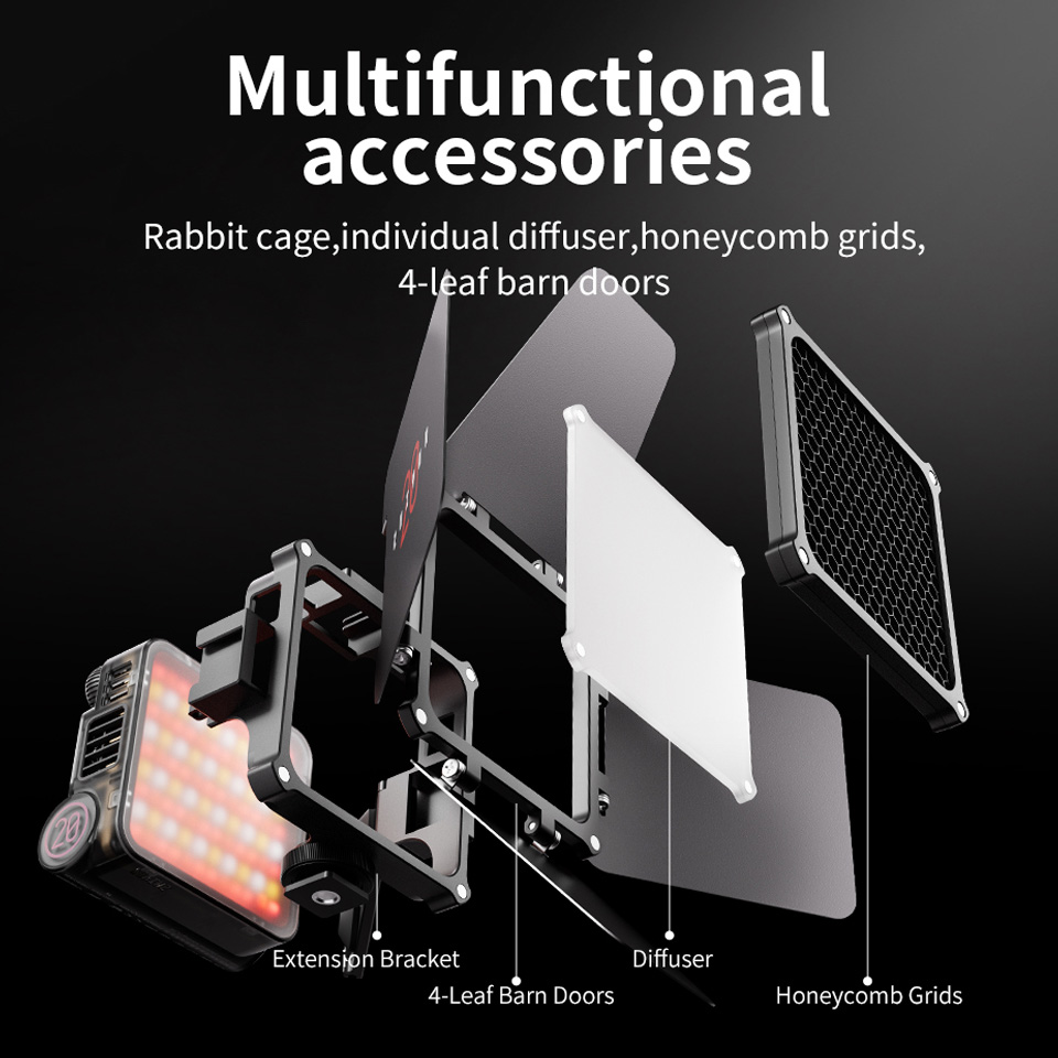 ZHIYUN FIVERAY M20 COMBO 20W B - Outdoor Lighting Video avis et prix