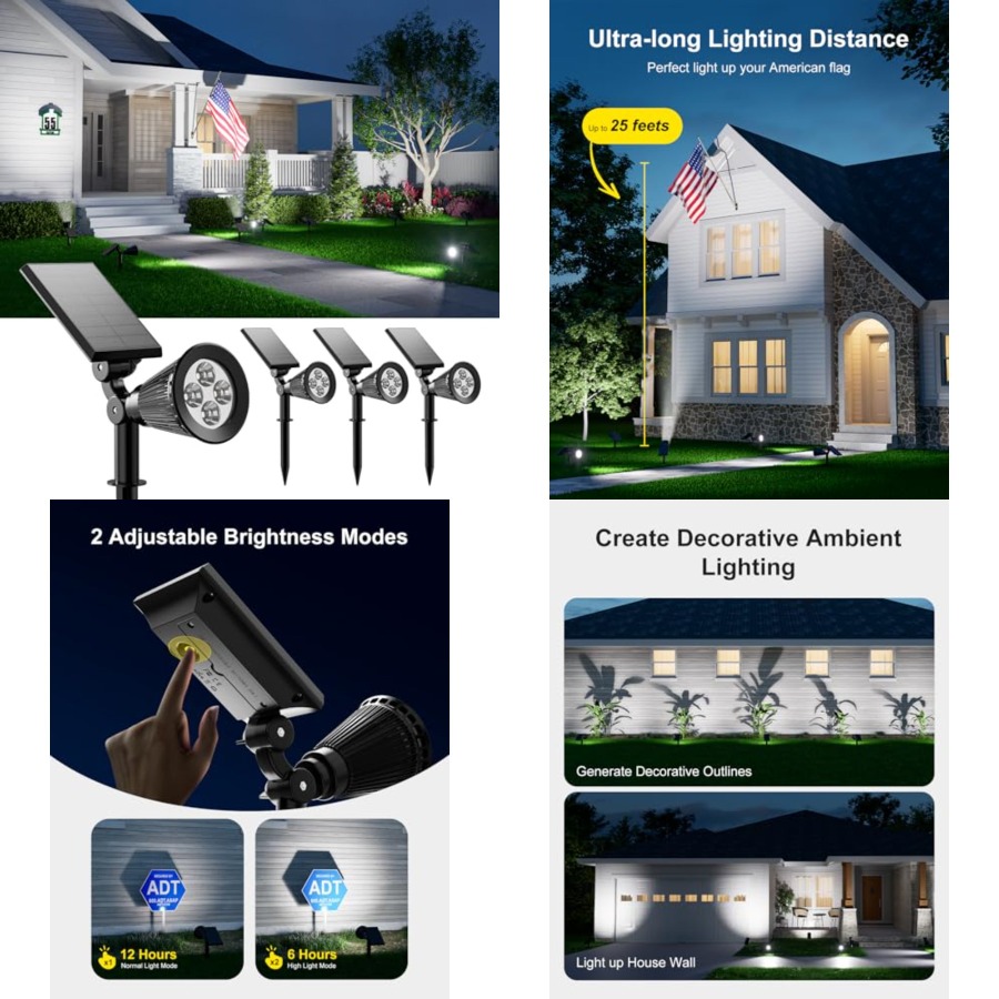 Solar Spotlights Outdoor Water - Outdoor Lighting And Landscape avis et prix
