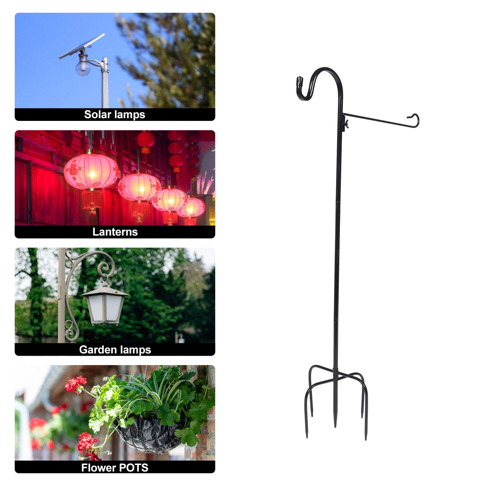 Shepherd Hook for Outdoor Gard - Outdoor Lighting In Ground avis et prix
