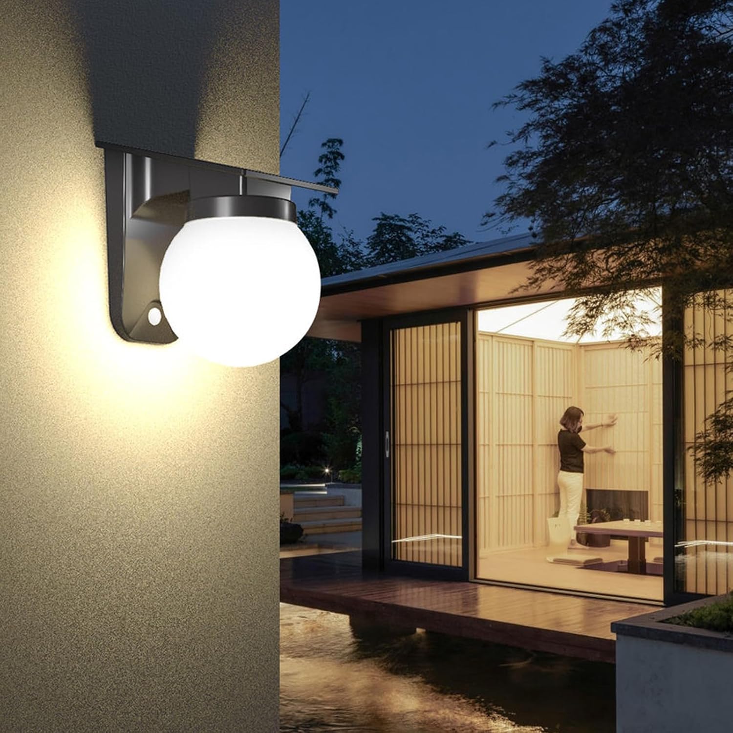 Solar Sphere Wall Lights Outdo - Outdoor Lighting Bronze avis et prix