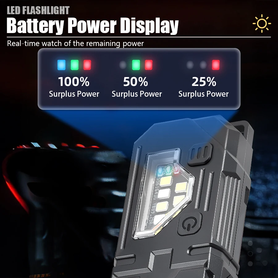 Mini Keychain EDC Flashlight - - Outdoor Lighting Setup avis et prix
