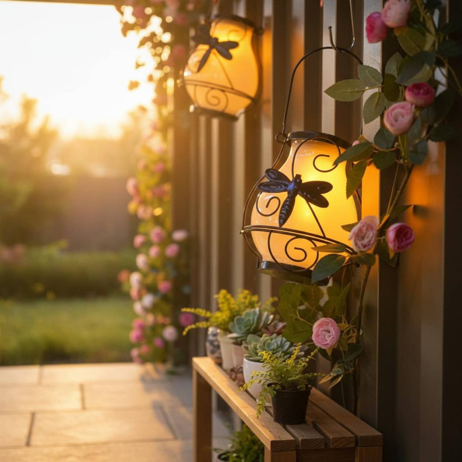 Solar Butterfly Lantern Waterp - Outdoor Lighting Battery Powered avis et prix
