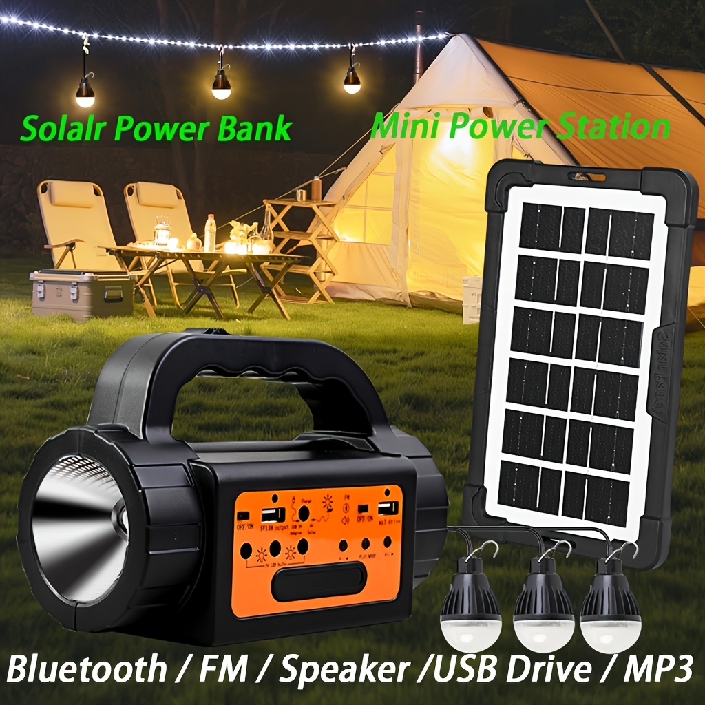 Solar Rechargeable Camping Lig - Outdoor Lighting Battery Powered avis et prix