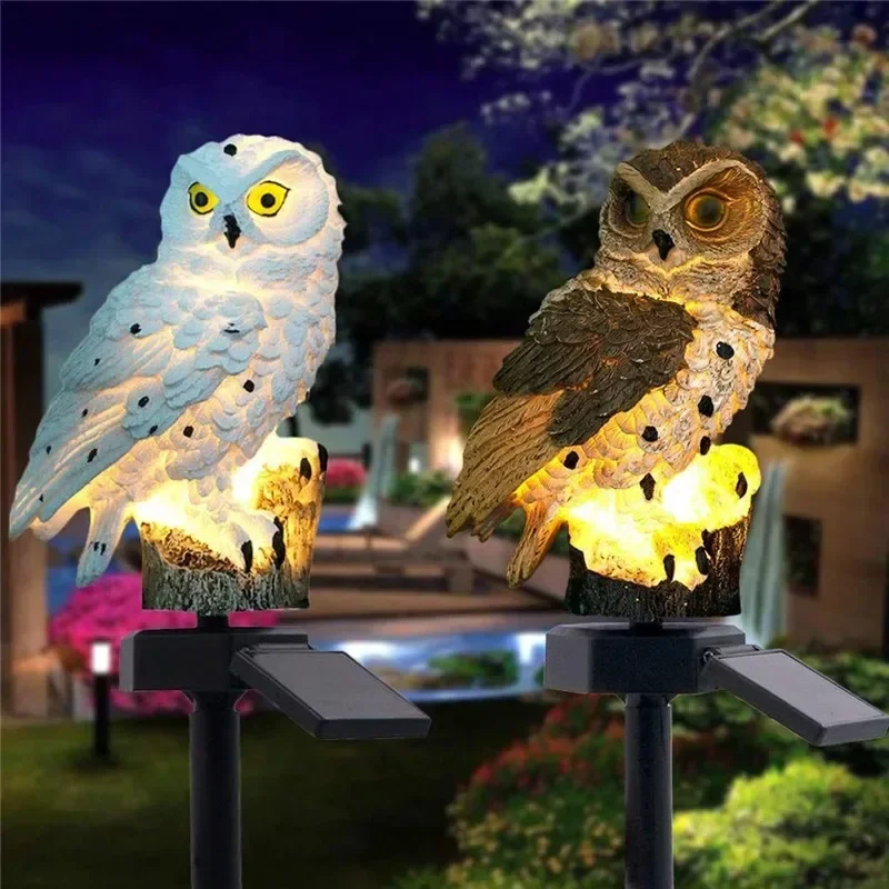 Solar Owl Statue Garden Light  - Outdoor Lighting For Gazebo avis et prix