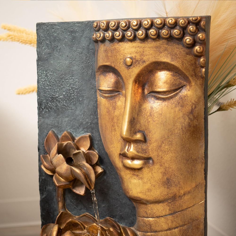 30 Zen Buddha Water Fountain w - Outdoor Lighting Bronze avis et prix