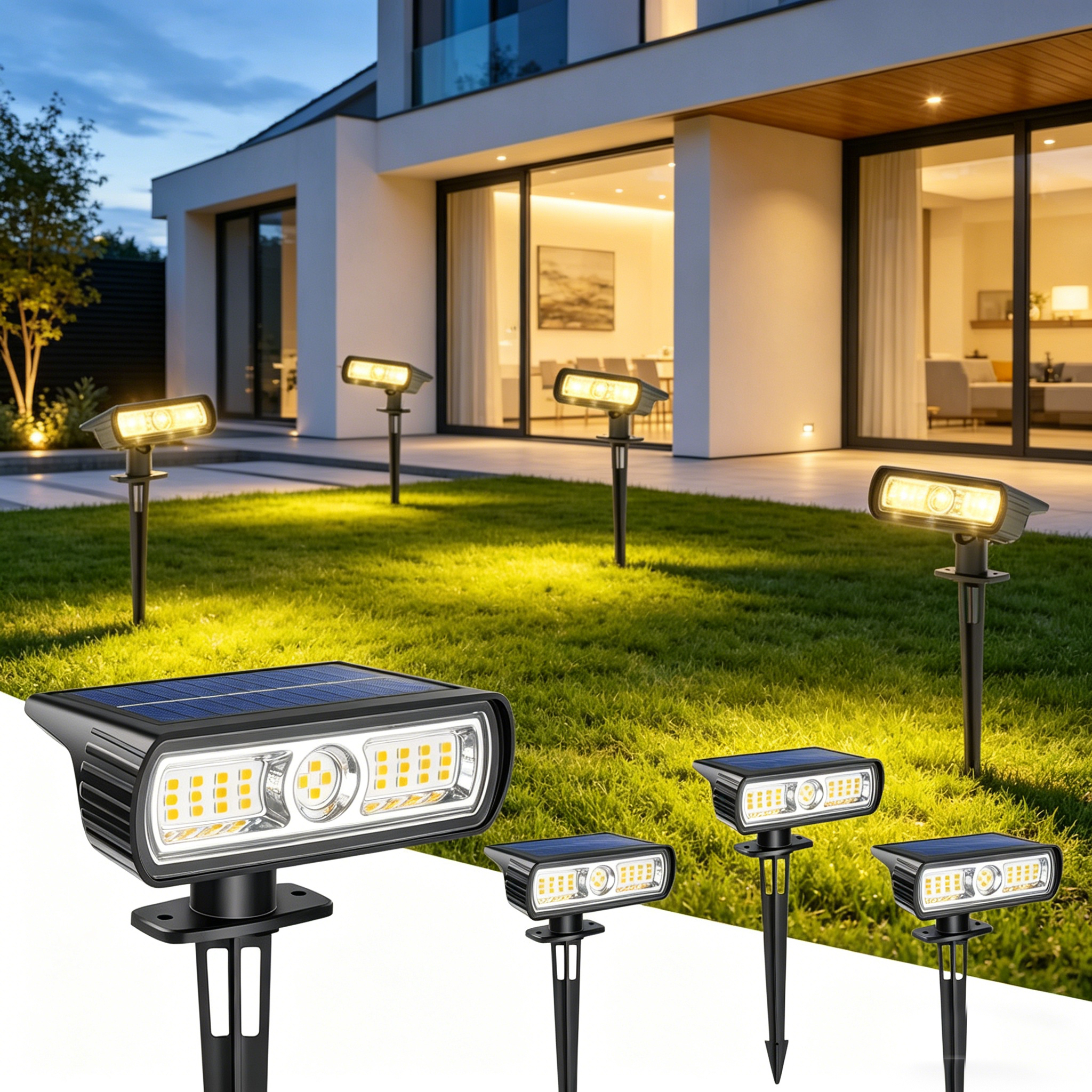 4 Pack Solar Landscape Spot Li - Outdoor Lighting And Landscape avis et prix