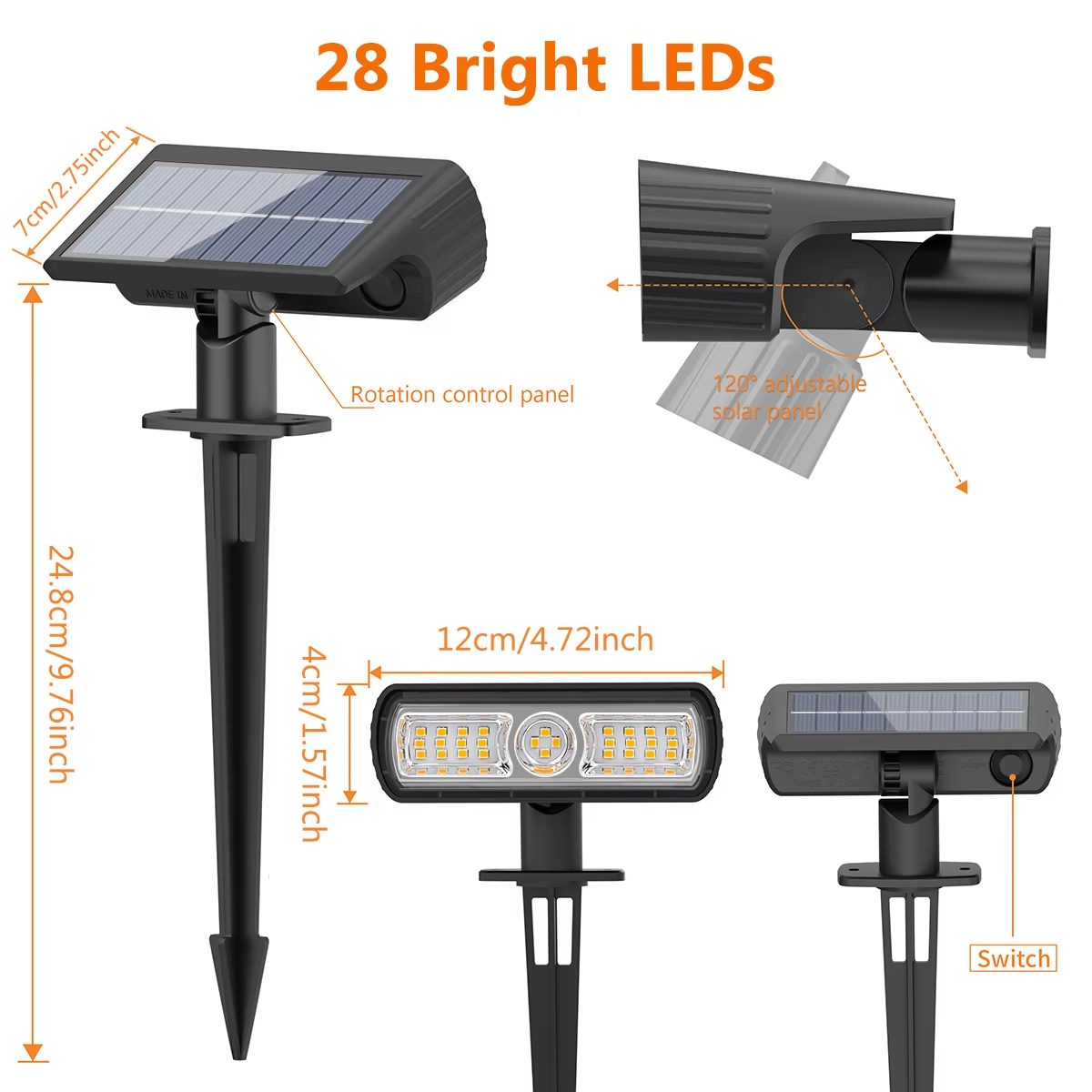 4 Pack Solar Landscape Spot Li - Outdoor Lighting And Landscape avis et prix
