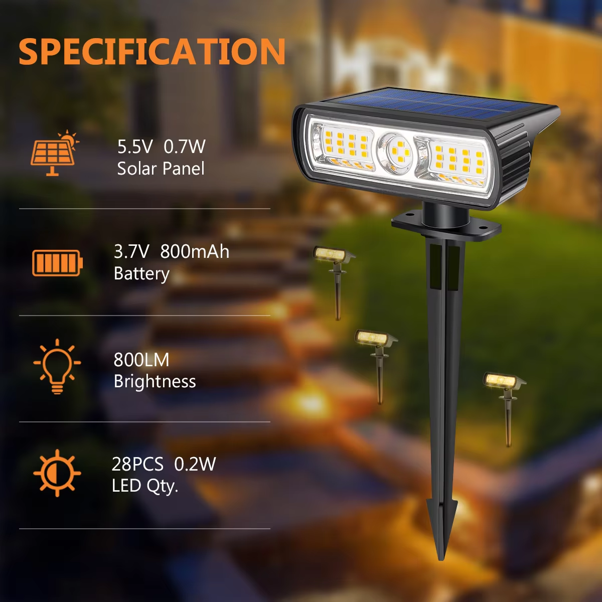4 Pack Solar Landscape Spot Li - Outdoor Lighting And Landscape avis et prix