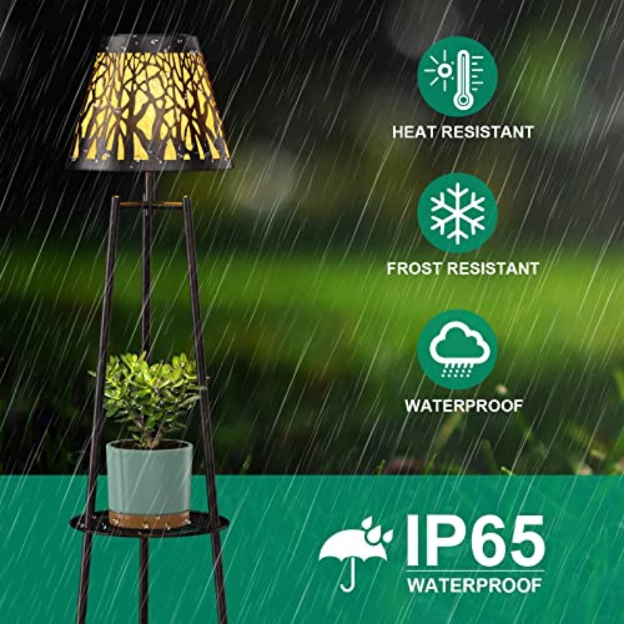 2 Pack Outdoor Solar Floor Lam - Outdoor Lighting Garden avis et prix