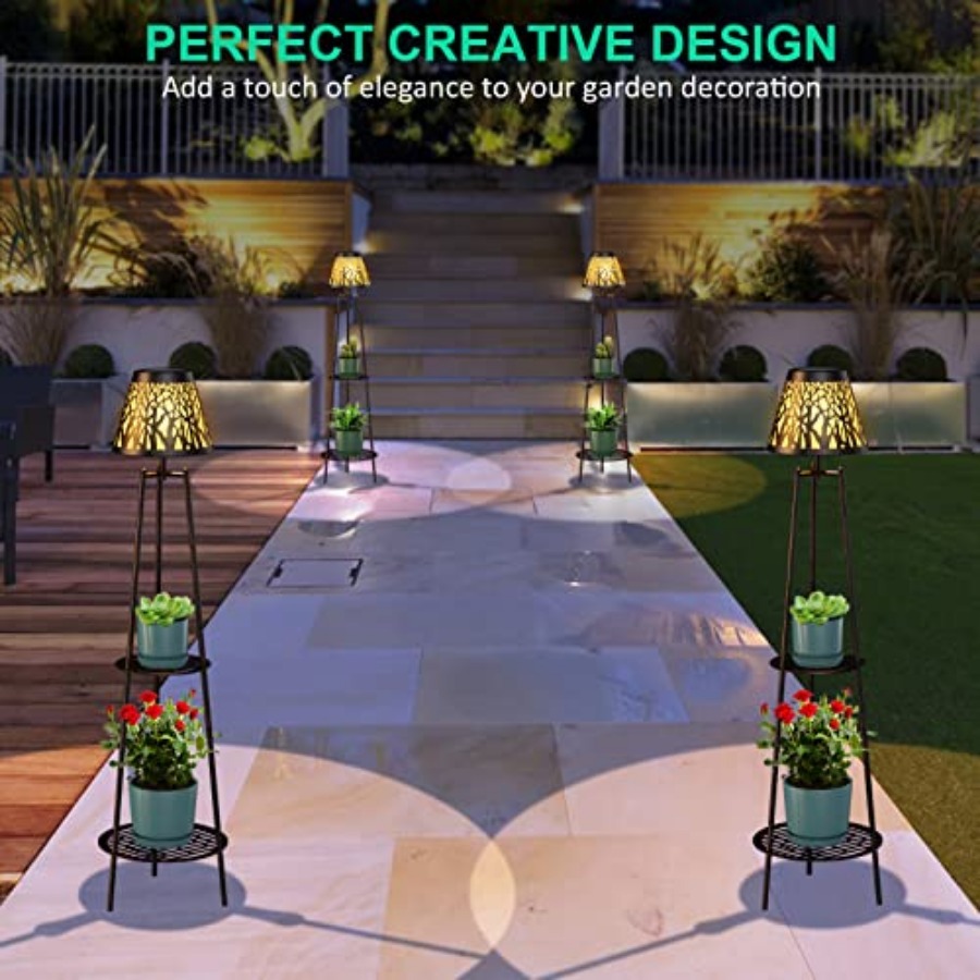 2 Pack Outdoor Solar Floor Lam - Outdoor Lighting Garden avis et prix