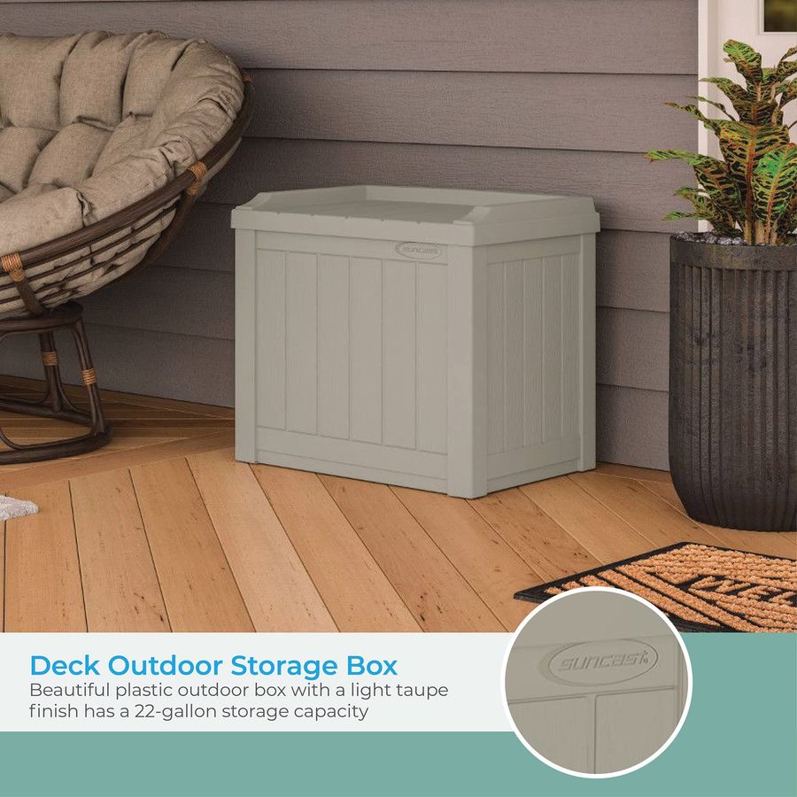 Outdoor Storage Box 22 Gallon  - Outdoor Lighting Deck avis et prix