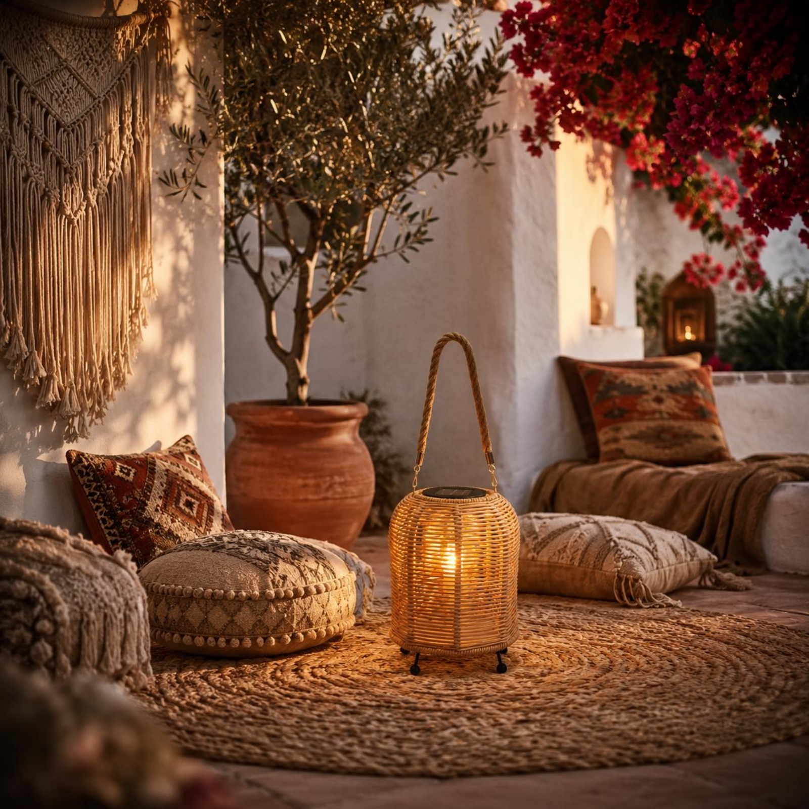 Handwoven Solar Lantern Warm L - Outdoor Lighting Battery Powered avis et prix