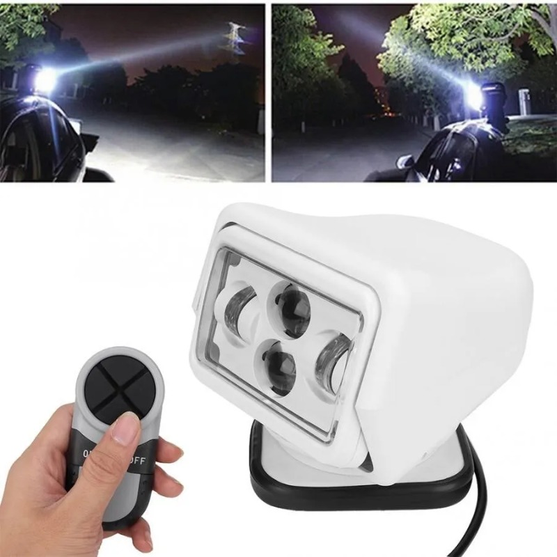 LED Search Light,60W 12V24V Re - Outdoor Lighting Remote Control avis et prix