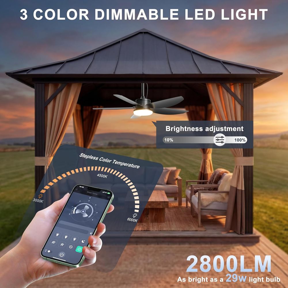 42 Inch Plug-in Gazebo Ceiling - Outdoor Lighting For Gazebo avis et prix