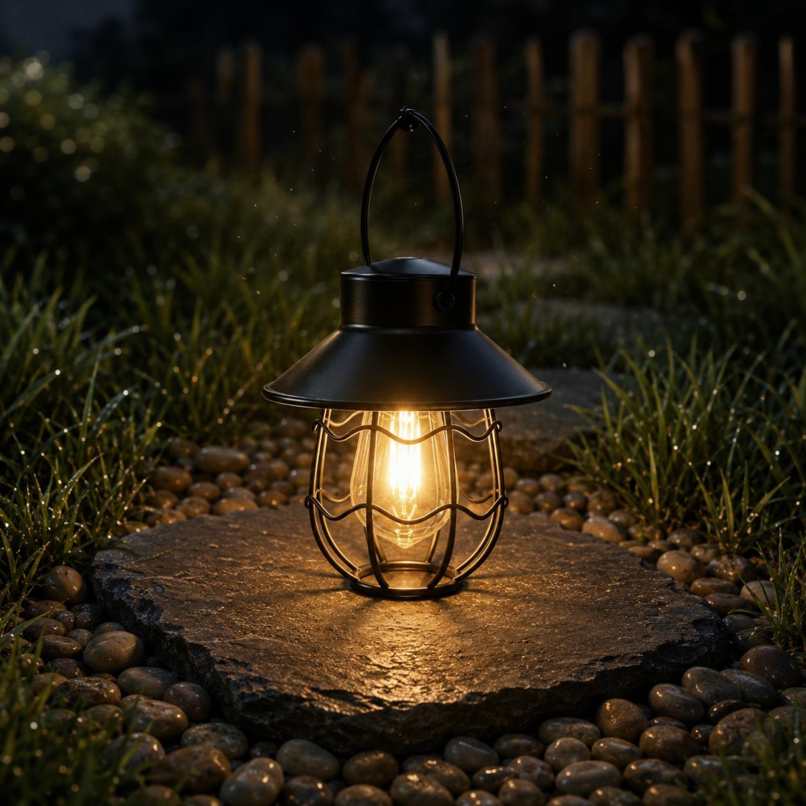Wavy Frame Lantern Energy Savi - Outdoor Lighting Battery Powered avis et prix
