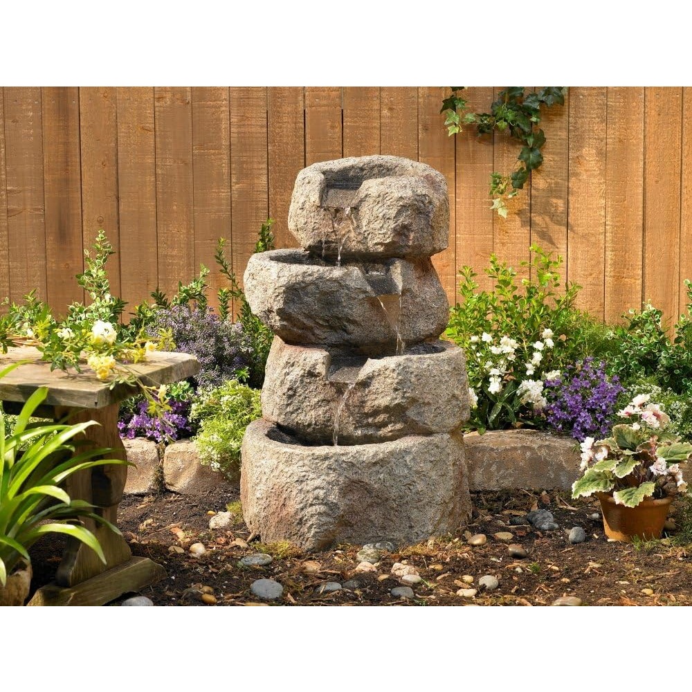 Glacial Rock Zen Rustic Outdoo - Outdoor Lighting Deck avis et prix