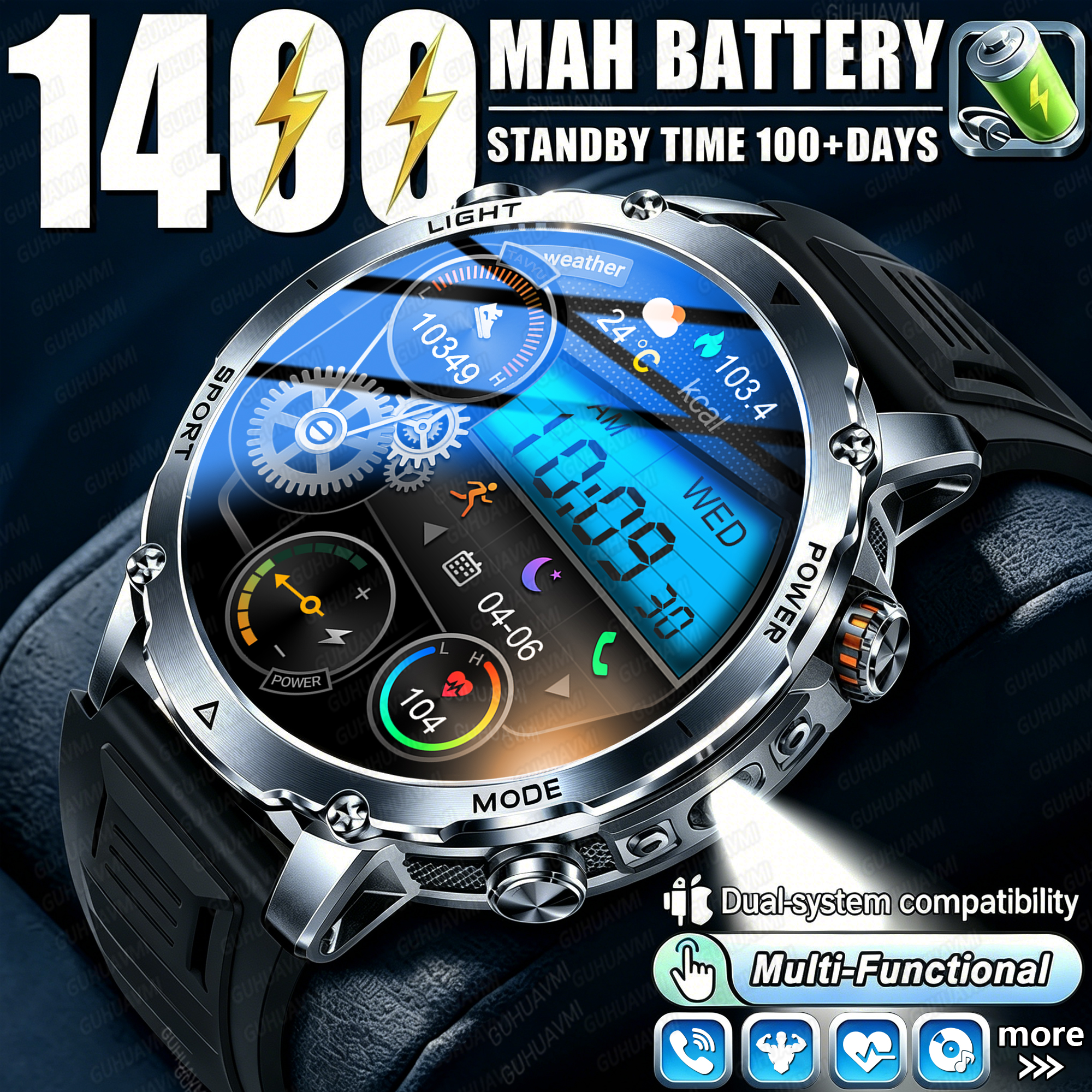 Newly Durable 1400mAh Large Ba - Outdoor Lighting Zones avis et prix