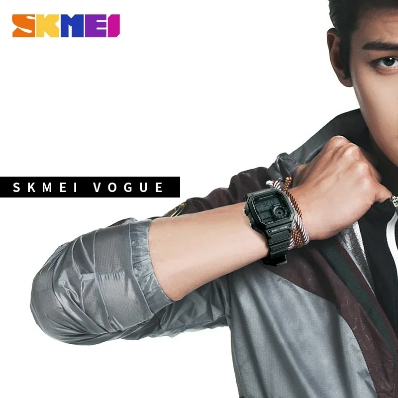 SKMEI 1299 Fashion Men PU Stra - Outdoor Lighting Zones avis et prix