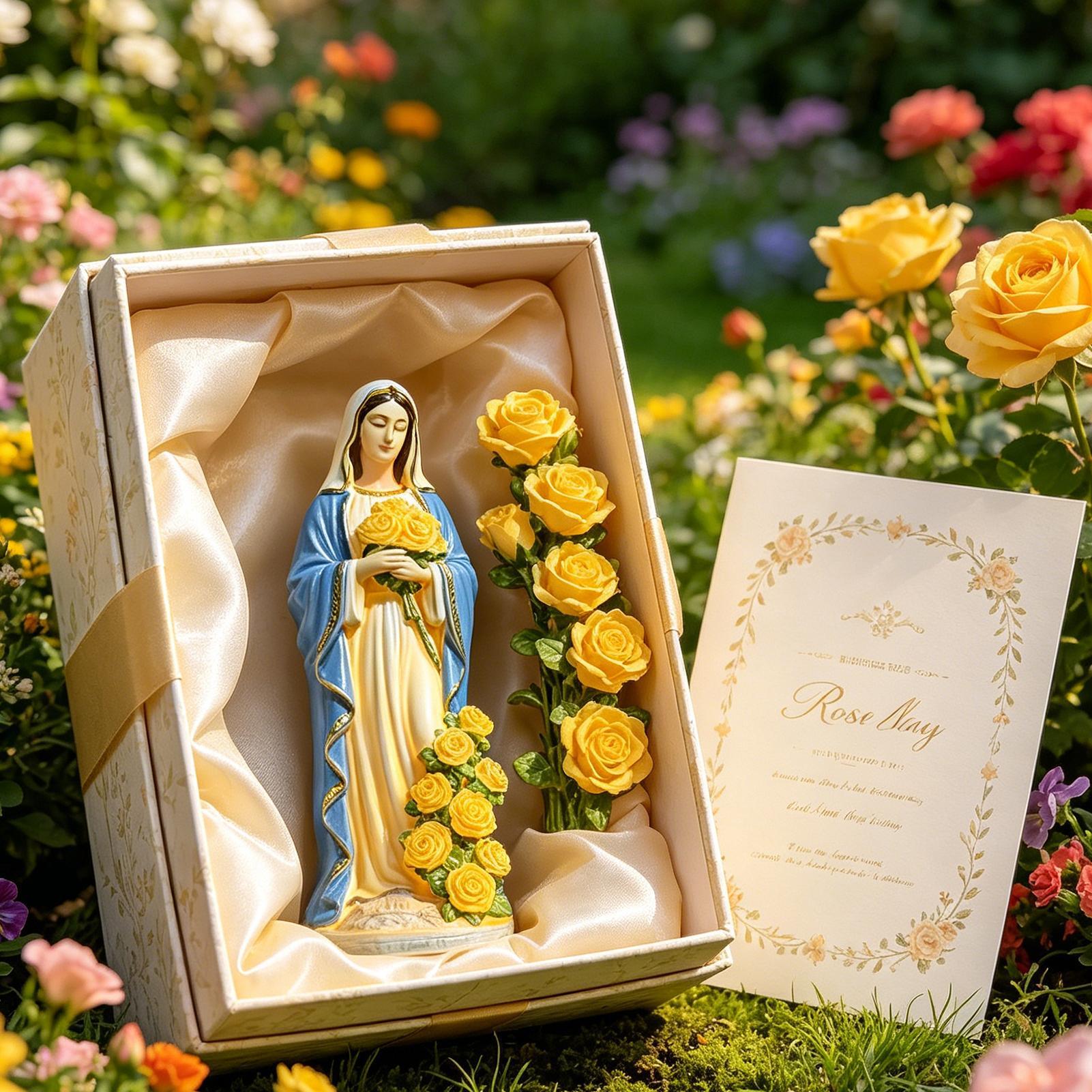 Solar Virgin Mary Statue Outdo - Outdoor Lighting Battery Powered avis et prix