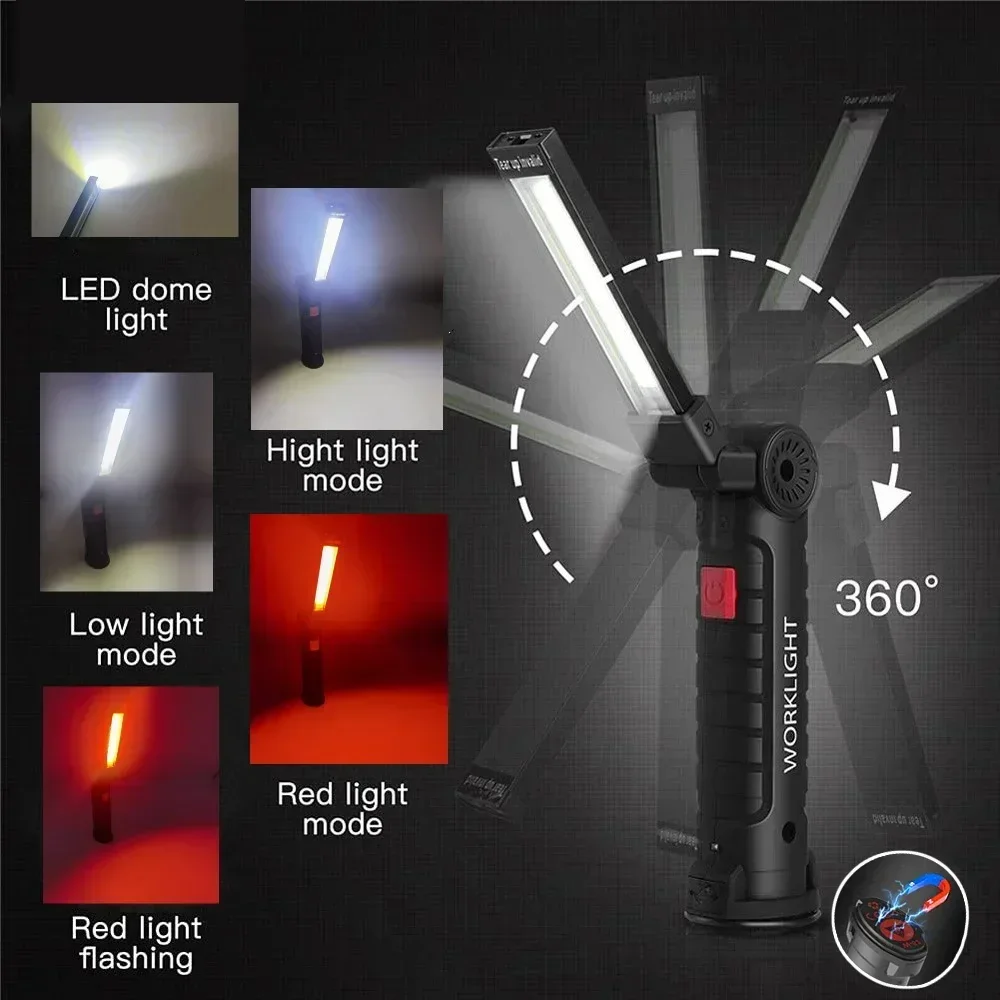 LED COB Flashlight USB Recharg - Outdoor Lighting Setup avis et prix