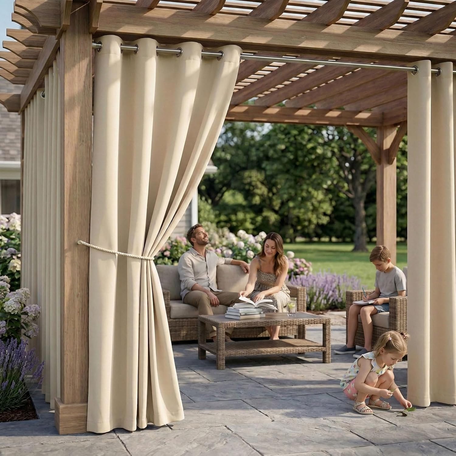 Waterproof Outdoor Curtains wi - Outdoor Lighting Deck avis et prix