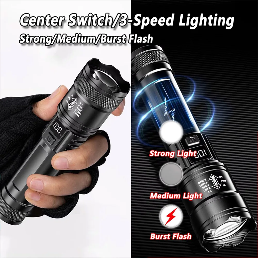 Rechargeable LED Flashlight Zo - Zinc Outdoor Lighting avis et prix