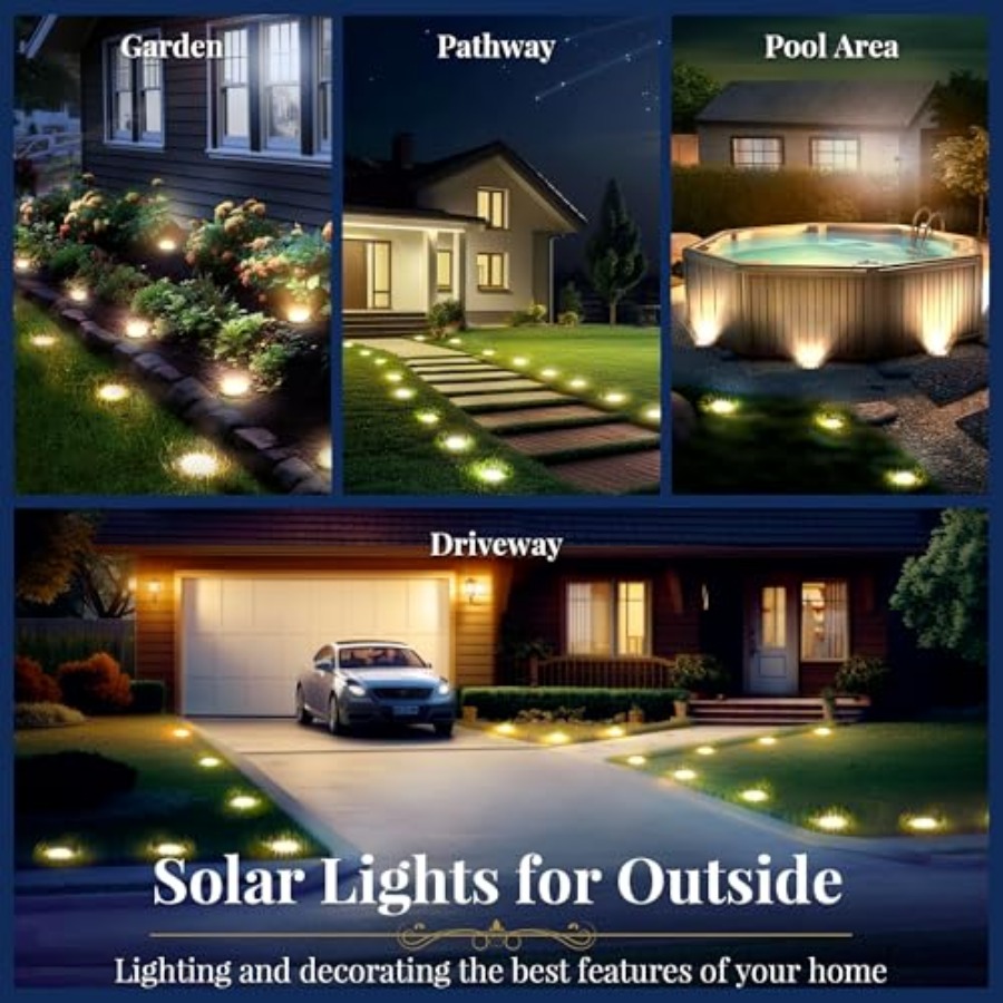 Solar Ground Lights Solar Ligh - Outdoor Lighting And Landscape avis et prix