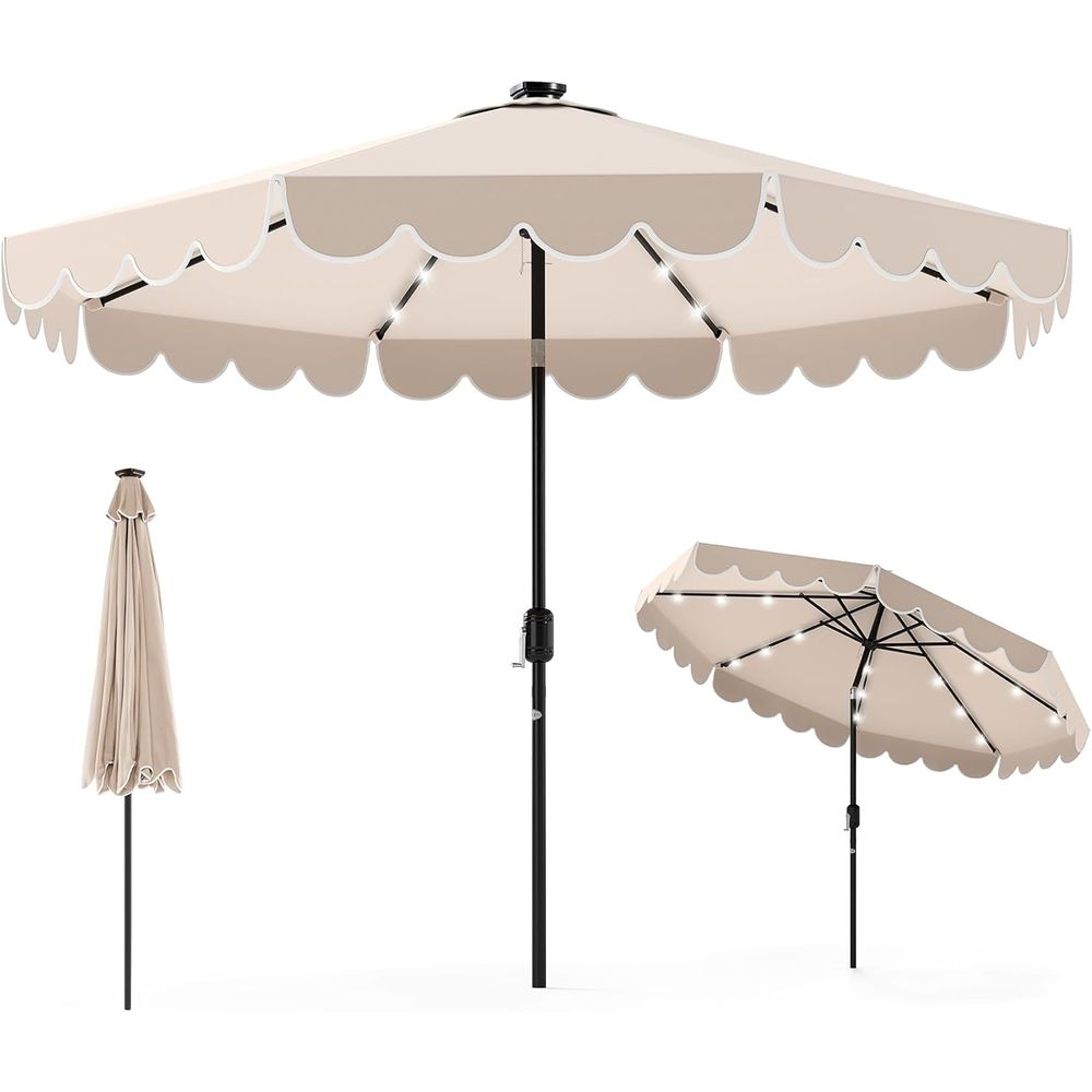 2-Tier Scalloped Outdoor Patio - Outdoor Lighting Deck avis et prix