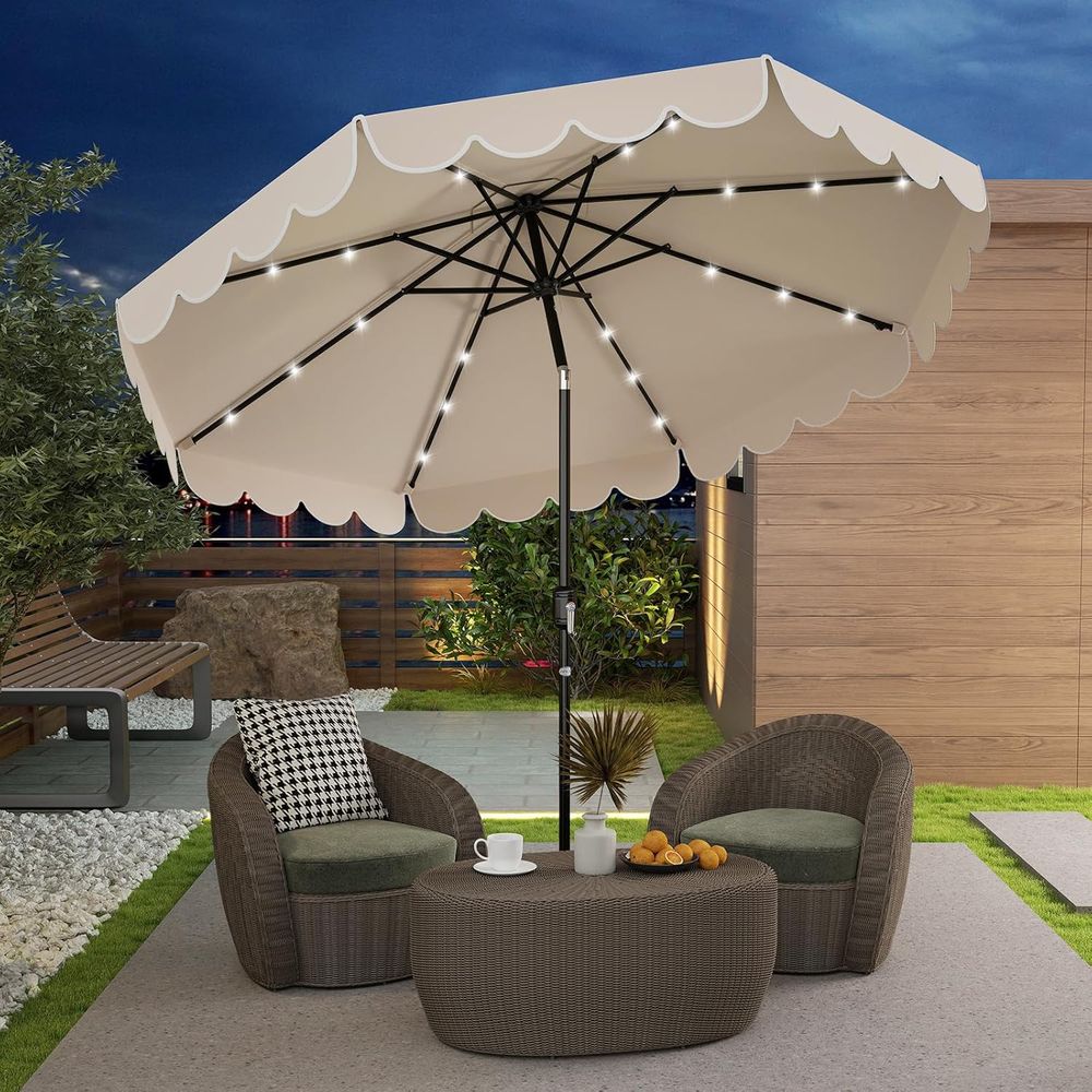 2-Tier Scalloped Outdoor Patio - Outdoor Lighting Deck avis et prix