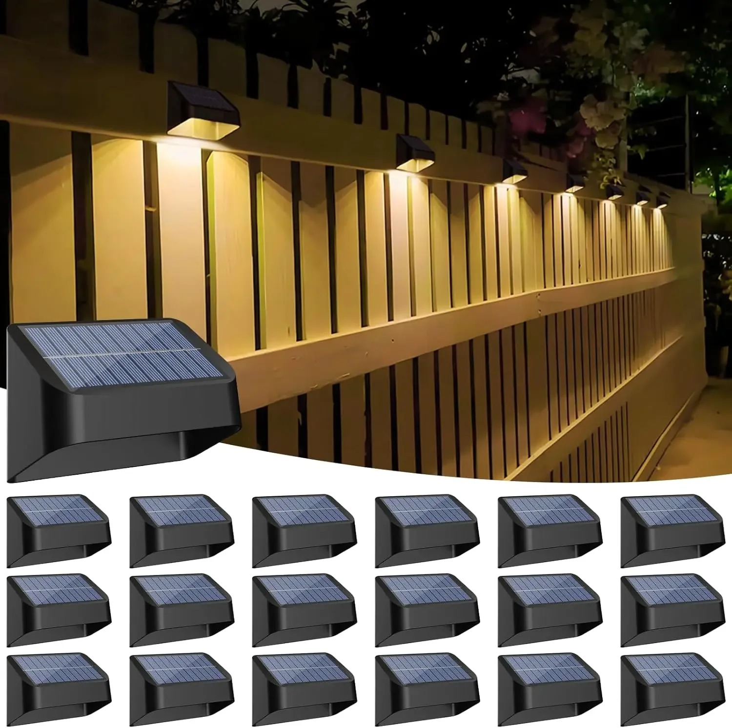 Brighter Solar Fence Lights 18 - Outdoor Lighting Dusk To Dawn avis et prix