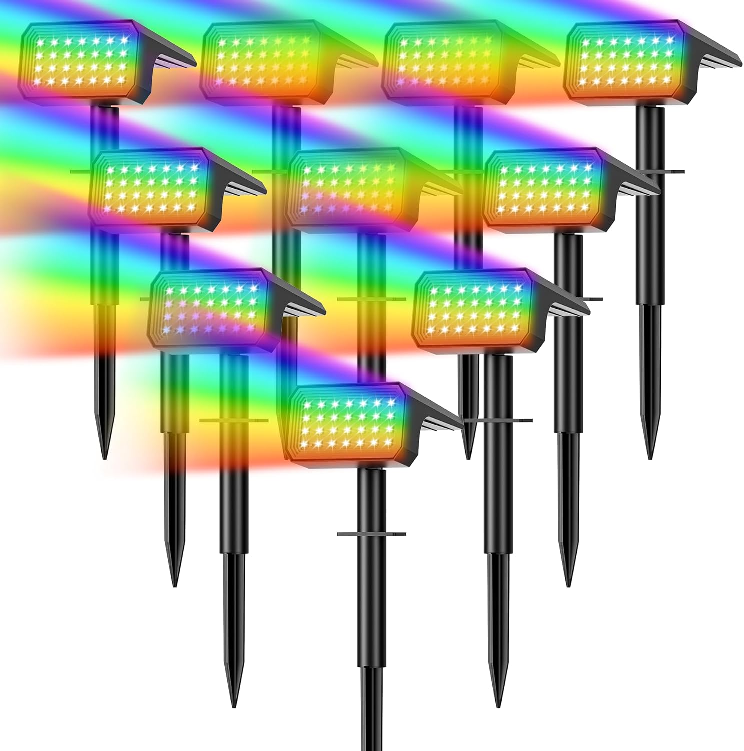10-Pack Solar Spot Lights, 28  - Outdoor Lighting Garden avis et prix