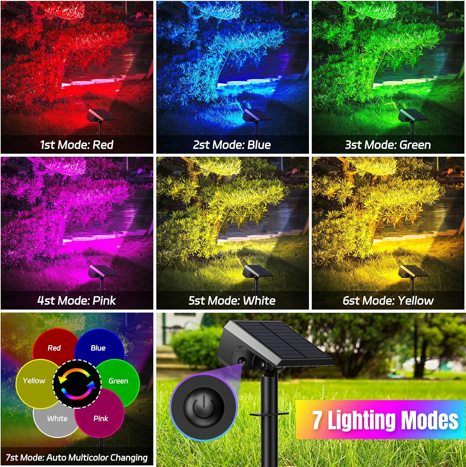 10-Pack Solar Spot Lights, 28  - Outdoor Lighting Garden avis et prix